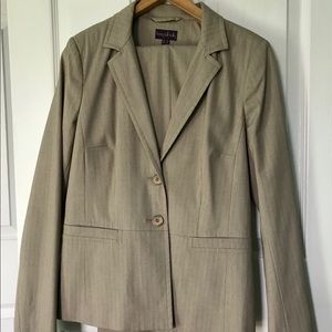 Long Tall Sally TALL tan suit- worn ONCE!